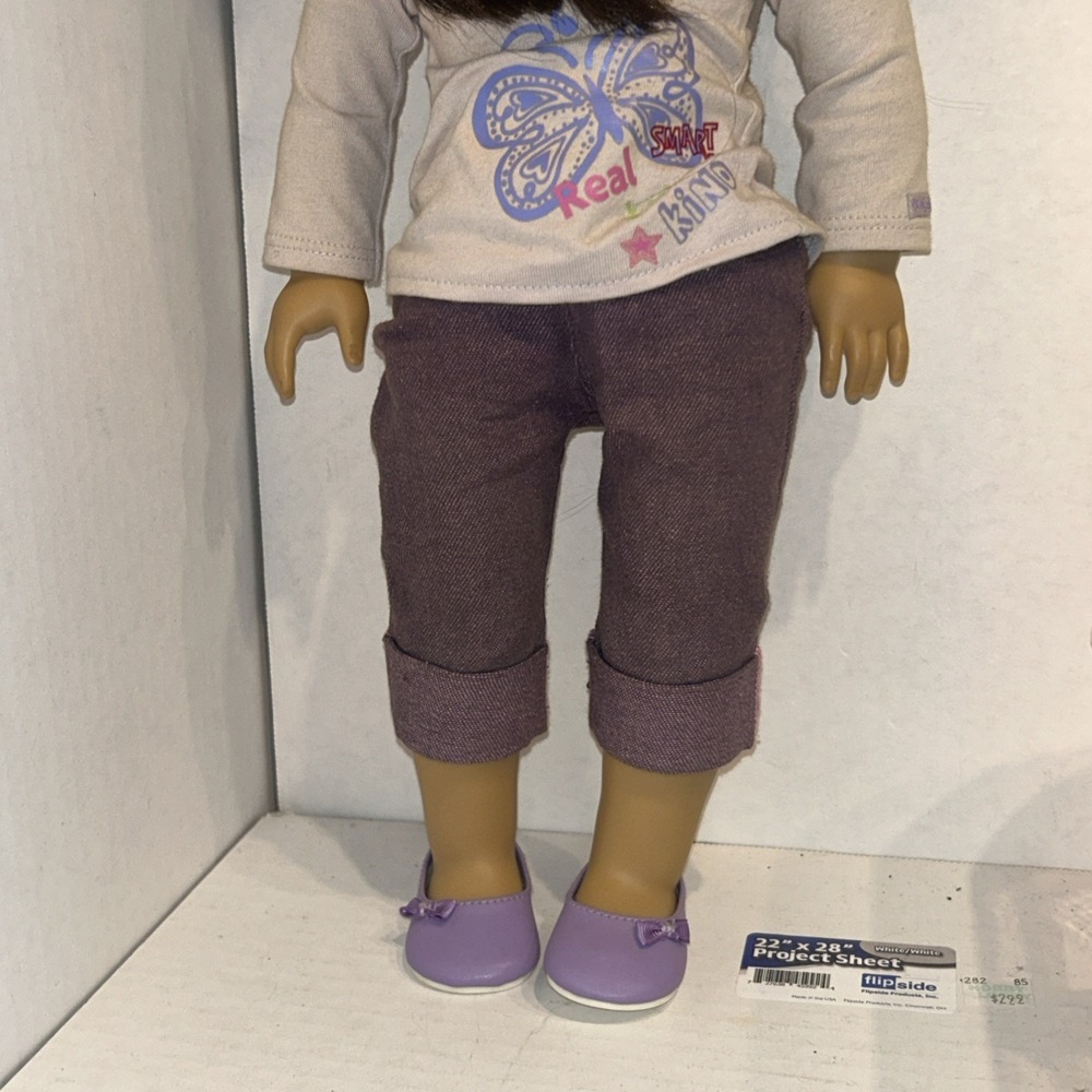 American Girl Doll JLY #55 Doll RETIRED ~ Dark Brown Hair Hazel Eyes Freckles - Picture 5 of 8